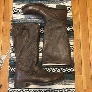 Frye Brown Leather Calf Boots